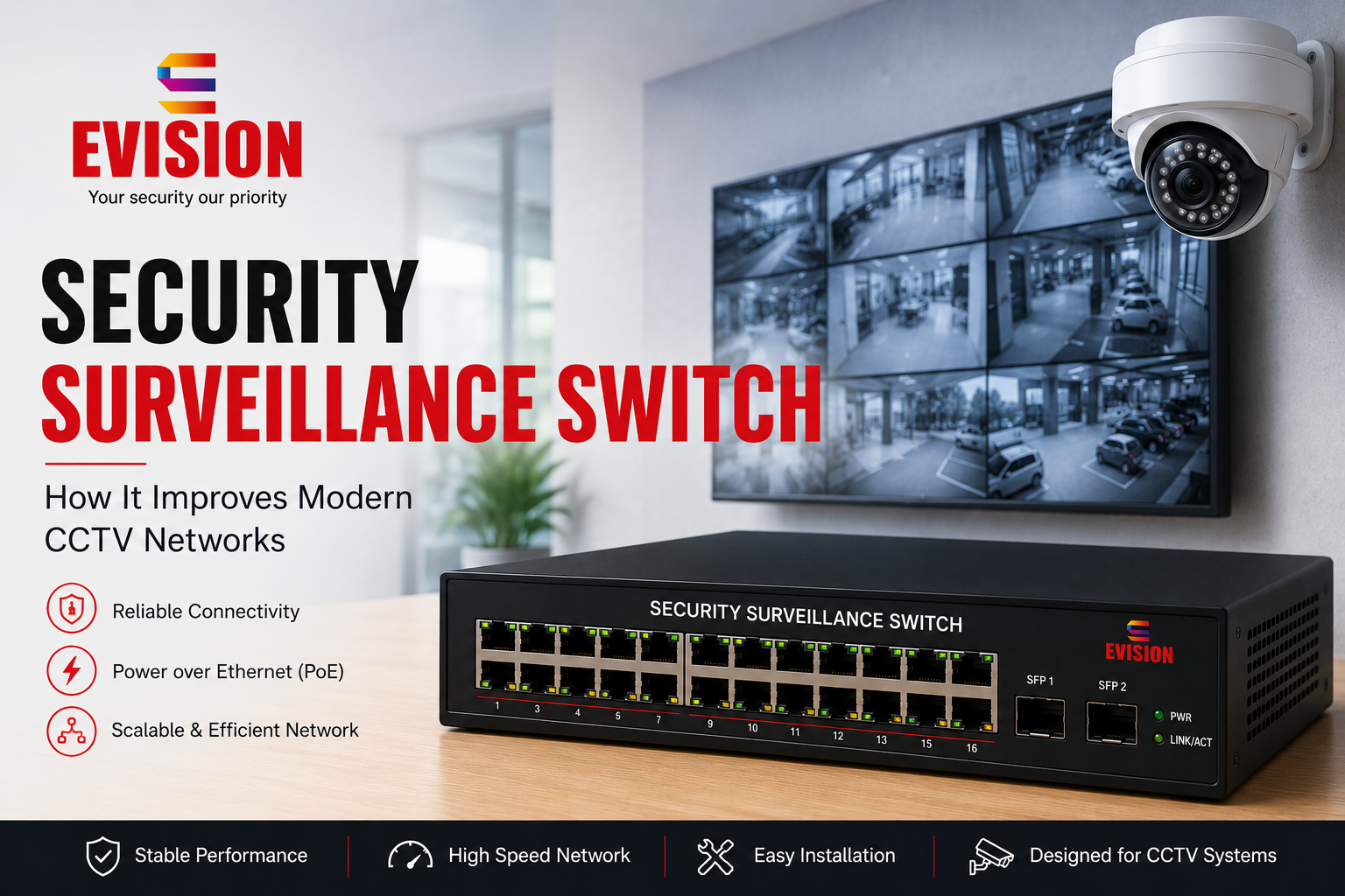 Security Surveillance Switch - How It Improves Modern CCTV Networks